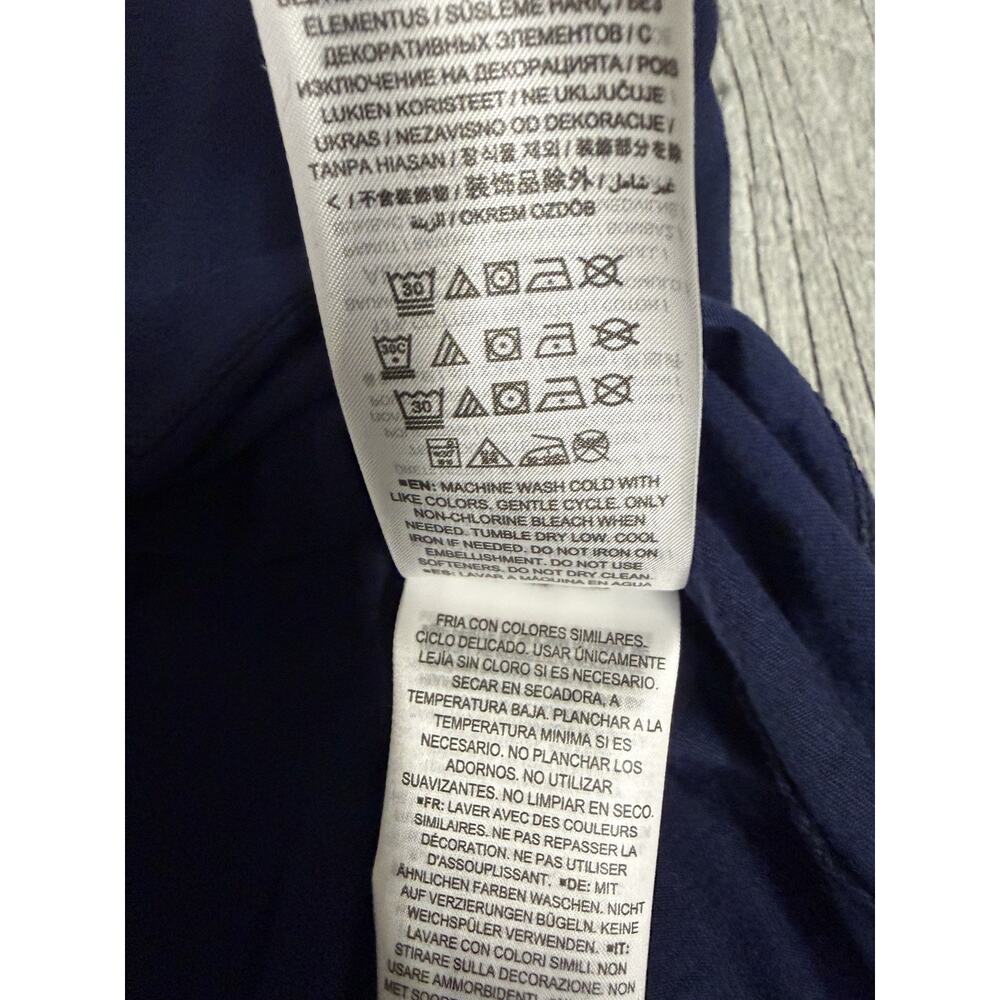 NWT Men's Nike Navy Dallas Cowboys Lockup Tri-Blend Hoodie T-Shirt Medium Tee M - Picture 6 of 9